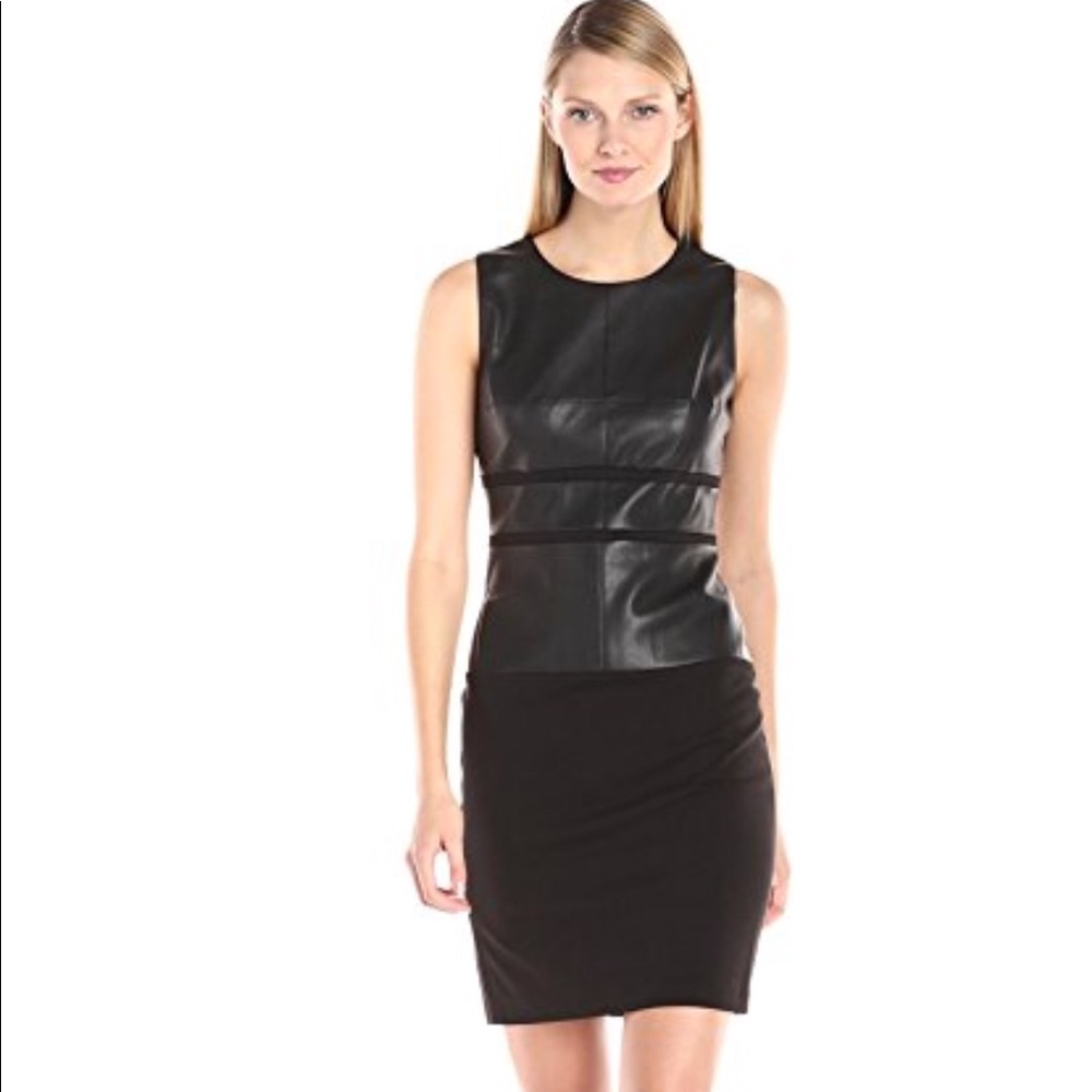 Ivanka Trump Faux leather dress
